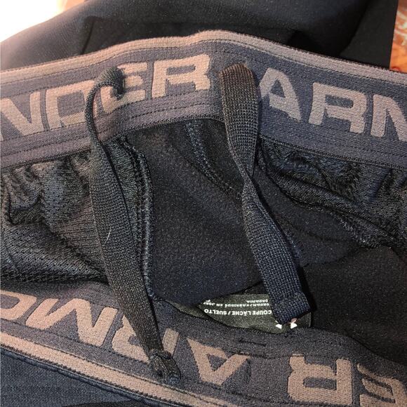 Under Armour Men's Black Joggers Pants Size Large ColdGear Loose Fit Sportswear - Picture 3 of 12